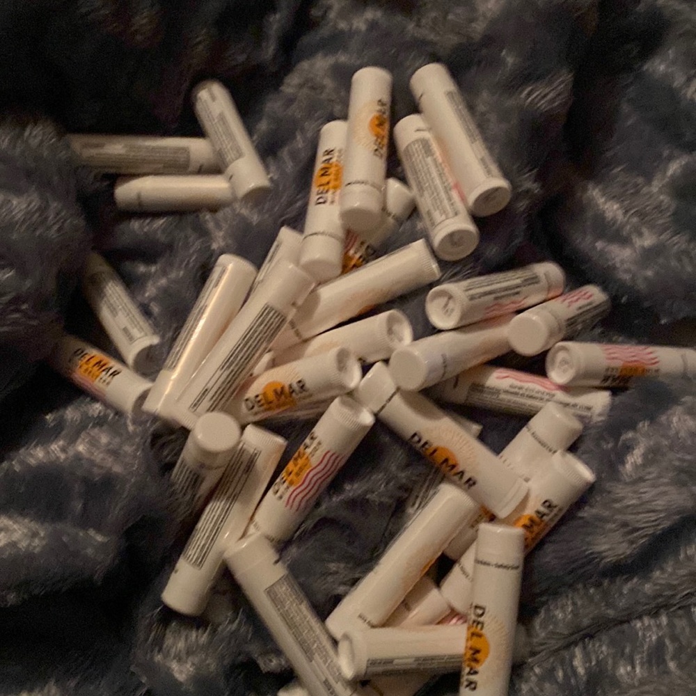 Lot Of 33 Mixed Berry Beeswax Lipbalms